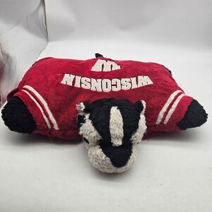 Wisconsin Badgers Plush Pillow Pets Figure One Size Red NCAA Football Mascot